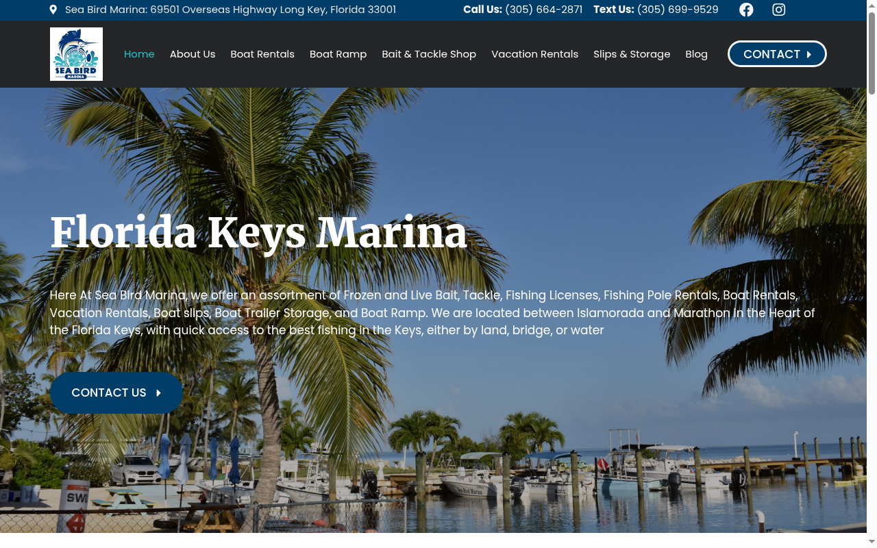 Before makeover screenshot of Sea Bird Marina